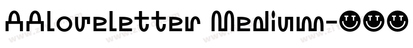 AAloveletter Medium字体转换 AAloveletter Medium字体转换